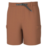 Men's Huk Creek Bed Cargo Chino Shorts Medium Sunburn