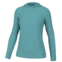 Women's Huk Waypoint Hoodie Long Sleeve T-Shirt Small Marine Blue