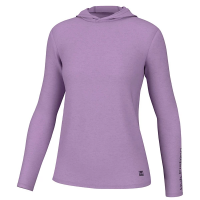 Women's Huk Waypoint Hoodie Long Sleeve T-Shirt XSmall Sheer Lilac