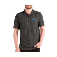 Orlando Magic Esteem Antigua Polo 3XLarge Black Heather/Silver