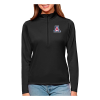 Arizona Wildcats Antigua Women's Arizona Tribute Top 1/4 Zip Medium Black