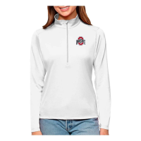 Ohio State Buckeyes Antigua Women's Ohio State Tribute Top 1/4 Zip Large White