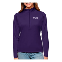 TCU Horned Frogs Antigua Women's Tribute 1/4 Zip Small Dark Purple