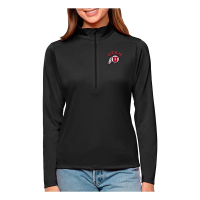 Utah Utes Antigua Women's Utah Tribute Top 1/4 Zip 2XLarge Black