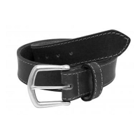 Men's Bison Designs Durango Corded Leather Belt 32 Crazy Horse Black