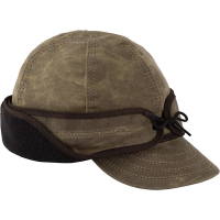 Men's Stormy Kromer The Waxed Rancher Bomber Hunting Fitted Cap 8 Dark Oak