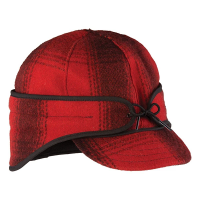 Men's Stormy Kromer Rancher Hunting Fitted Cap 7 5/8 Red/Black Plaid