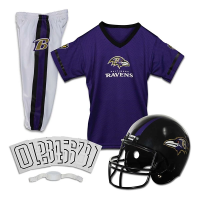 Franklin Sports Baltimore Ravens Deluxe Football Uniform Set