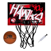 Franklin Sports NBA Atlanta Hawks Over the Door Basketball Hoop