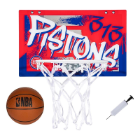 Franklin Sports NBA Detroit Pistons Over the Door Basketball Hoop