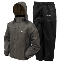 Men's Frogg Toggs Classic All-Sport Rain Pants and Hunting Rain Jacket Small Stone / Black Pants