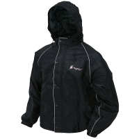 Men's Frogg Toggs Road Toad Reflective Rain Jacket Men's Medium Black