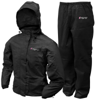 Women's Frogg Toggs Classic All-Purpose Rain Suit Rain Jacket Medium Black