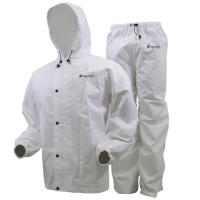 Men's Frogg Toggs Classic All-Sport Rain Pants and Hunting Rain Jacket 2XLarge White