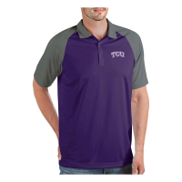 TCU Horned Frogs Antigua Nova Polo Small Dark Purple/Steel