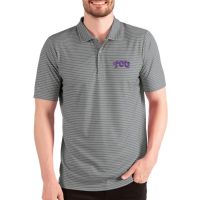 TCU Horned Frogs Antigua Esteem Polo 3XLarge Steel Heather/White