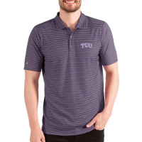 TCU Horned Frogs Antigua Esteem Polo Medium Dark Purple Heather/White