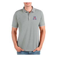 Arizona Wildcats Antigua Arizona Affluent Polo 5XLarge Grey Heather/ White