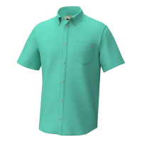 Men's Huk Kona Solid Button Up Shirt XLarge Bermuda