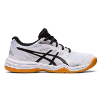 Girls' ASICS Upcourt 5 Volleyball Shoes Big 5 White/Black