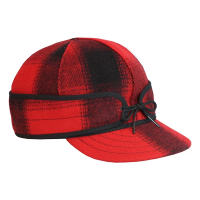 Men's Stormy Kromer The Mackinaw Hunting Fitted Cap 7 1/4 Red/Black Plaid