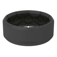 Men's Groove Life Zeus Edge Stone Silicone Ring 9 Stone