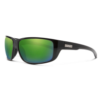 Men's Suncloud Milestone Polarized Sunglasses Black/Polarized Green Mirror