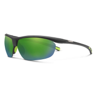 Men's Suncloud Zephyr Polarized Sunglasses Matte Black/Polarized Green Mirror