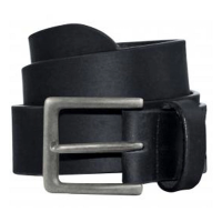 Men's Bison Designs Box Canyon Leather Belt 32 Black/Antique Silver