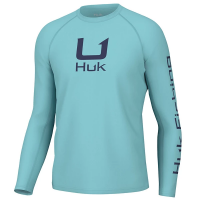 Men's Huk Icon Long Sleeve T-Shirt Small Marine Blue