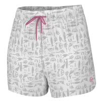 Women's Huk Pursuit Colly BATK Shorts Large Harbor