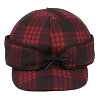 Women's Stormy Kromer The Millie Hunting Fitted Cap 6 7/8 Black/Red Tartan