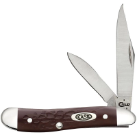 Case Knives Brown Synthetic Peanut Pocket Knife