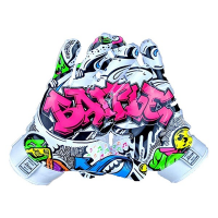 Adult Battle Sports Graffiti Football Gloves