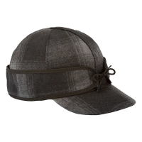 Men's Stormy Kromer Original Hunting Fitted Cap 7 Black/Gray Plaid