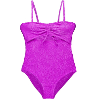 Girls' Hobie For Shore Cutout One Piece Swimsuit 7 Violet