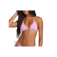 Women's Billabong Sol Searcher Multi-Way Triangle Swim Bikini Top Large Lush Lilac