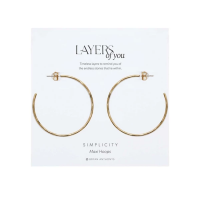 Bryan Anthonys Simplicity Maxi Hoop Earrings Gold