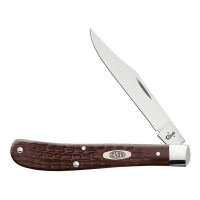 Case Knives Chrome Vanadium Slimline Trapper Brown Pocket Knife