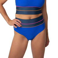 Women's Nani Swimwear Colorblock Swim Bottoms Large Rib Cobalt