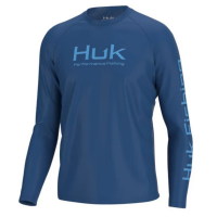 Men's Huk Vented Pursuit Long Sleeve T-Shirt Medium Set Sail