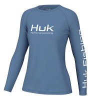 Women's Huk Pursuit Long Sleeve T-Shirt Small Qt Harbor