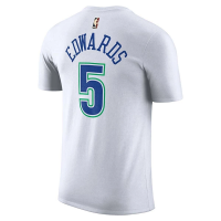 Minnesota Timberwolves Anthony Edwards #5 Hardwood Classic Name & Number Nike T-Shirt Medium White