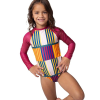 Girls' Nani Swimwear Mini Long Sleeve One Piece Swimsuit Toddler 2T Ibiza