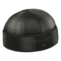 Men's Stormy Kromer The Brimless Hunting Fitted Cap 6 7/8 Black/Gray Plaid