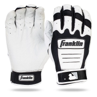 Men's Franklin CFX Pro Baseball Batting Gloves Black/Pearl Small