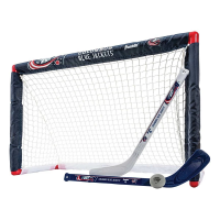 Franklin Sports NHL Columbus Blue Jackets Mini Hockey Set