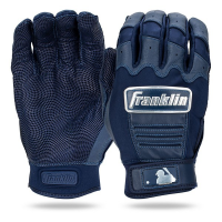 Men's Franklin CFX Pro Full Color Chrome Baseball Batting Gloves Navy Small