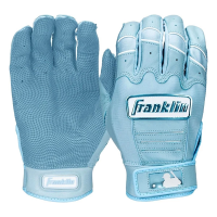 Men's Franklin CFX Pro Hi-Lite Baseball Batting Gloves Carolina Blue Small