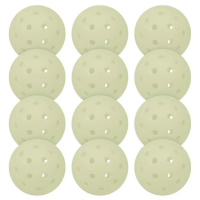 Franklin Glow-in-the Dark Outdoor Pickleballs- 12 Pack